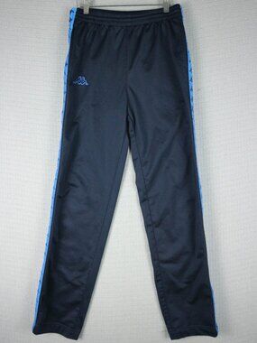 Kappa Vintage 2000s Navy Blue Track Pants Logo Medium Straight Cut